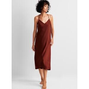 Brand New State of Day Women's Size Large Burgundy Purple Sleep Dress Gown